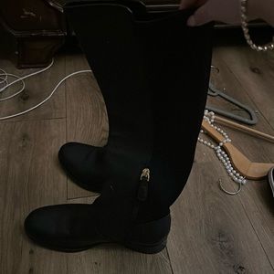 Black tory burch high knee boots